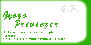 gyozo priviczer business card